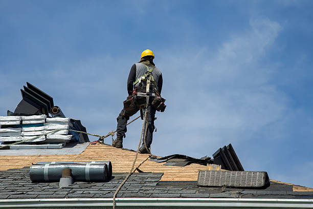Professional Flat Roof Repair technician working in Pleasantville, PA
